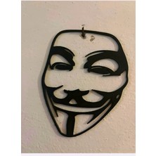 DU&ER V For Vendetta Duvar Süsü – Dekoratif Duvar Aksesuarı – Sanatsal Figür Objesi