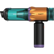 Auhma Matt MCV22 9000MAH Güçlü Bataryalı Araç Süpürgesi 22.000PA Kablosuz Şarjlı El Tipi 220W Vakum & Üfleme Sarı
