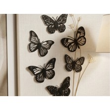 DU&ER 🦋6 Adet Filigree Kelebek Duvar Dekoru Seti – Dekoratif Ince Desenli Duvar Süsü