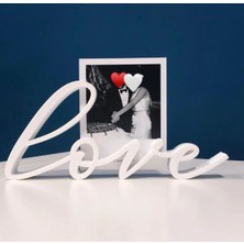 DU&ER Love Temalı Fotoğraf Tutucu – Dekoratif Masa Aksesuarı