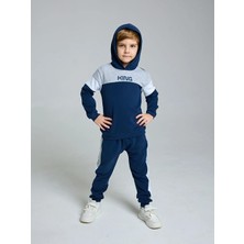 Luggi Baby Kapüşonlu Erkek Bebek Sweatshirt ve Eşofman Alt 2 Li Takım