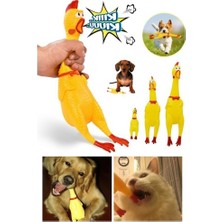 Ozcmax Ses Çıkaran Tavuk Kedi Köpek Oyunccağı 30 Cm.