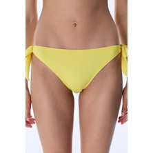 Penti Sarı Paige Dokulu Orta Bel Bikini Altı