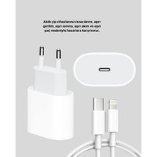 iPhone ve iPad Uyumlu 20W Güvenli Usb-C Hızlı Şarj Adaptörü