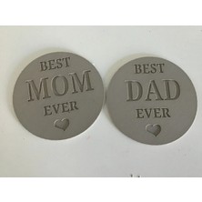 DU&ER 2’li Best Mom & Dad Bardak Altlığı