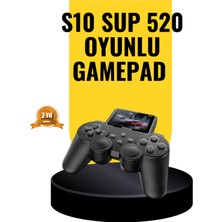 Sayarmarkt 2025 A Kalite S10 Gamepad 520 Oyunlu Tv Bağlantılı Retro Atari Konsolu