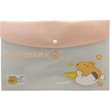 Limmy Capybara Pembe Çıt Çıtlı Zarf Dosya - 1 Adet