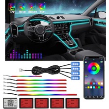 Dynamat Led-64 Araç Ambians Ortam LED Kontrollü Bluetooth Androıd Ios (Sese Duyarlı)