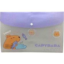 Limmy Capybara Mor Çıt Çıtlı Zarf Dosya - 1 Adet