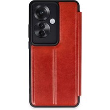 Uslucan Alışveriş Reno 11F Kılıf Flip Cover - Kırmızı