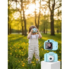 Sayarmarkt Mavi Şarjlı Mini Kamera Hd Video Fotoğraf Çekimli Genişletilebilir Hafızalı