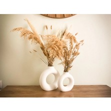 DU&ER 🌀 Boho Donut Vazo – Modern Dekoratif Ev Aksesuarı (Tekli)