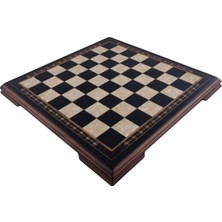 Helena Wood Art Flat Satranç Altı / Siyah