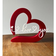 DU&ER I Love You Temalı Dekoratif Aksesuar – Romantik Duvar Süsü