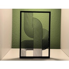 DU&ER 🖼️ Boho Çizgi Duvar Dekoru – Minimal Modern Ev Aksesuarı