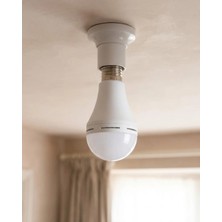 Enerji Tasarruflu Şarjlı Ampul 35W Soğuk Beyaz E27 Duy Yüksek Performans