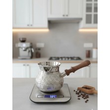 Meya Design Pirinç Cezve 4'' Inc – Pirinç ve Nikel Karışımı Türk Kahvesi Cezvesi