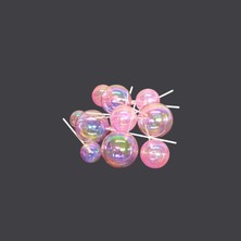 Net Market Pasta Süsü Balon Renkli Top Pembe 12 Li