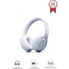 Lenovo Bluetooth Kulaklık Kulak Üstü Kablosuz Kulaklık Lenovo TH53 Beyaz