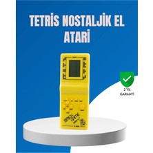 Sayarmarkt Mini Tetris El Aterisi – Taşınabilir Retro Oyun Konsolu, Pil ile Çalışan Klasik Model