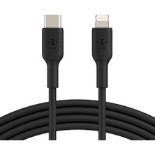 Belkin Usb-C - Lightning Kablosu (Hızlı Şarj Kablosu) Hızlı Şarj Mfi Sertifikalı Usb-C Kablosu (Siyah, 1 M)