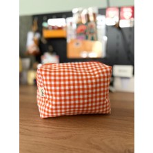 Fiorbag Fermuarlı ve Astarlı Makyaj Çantası Tek Bölmeli Takı Organizeri Yıkanabilir Çok Amaçlı El Çantası