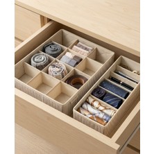 Pixue 2’li Premium Düzenleyici Seti M Boy Akordiyon Organizer  + 12 Bölmeli Sert Formlu Çekmece Içi Organizer