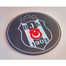 DU&ER 4ADET Beşiktaş Temalı Altlık Dekoratif Futbol Tasarım