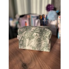 Fiorbag Fermuarlı ve Astarlı Makyaj Çantası Tek Bölmeli Takı Organizeri Yıkanabilir Çok Amaçlı El Çantası