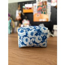 Fiorbag Fermuarlı ve Astarlı Makyaj Çantası Tek Bölmeli Takı Organizeri Yıkanabilir Çok Amaçlı El Çantası