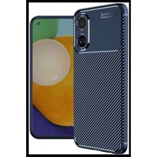 Uslucan Alışveriş A38 Kılıf Auto Focus Karbon Kapak - Lacivert