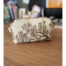 Fiorbag Fermuarlı ve Astarlı Makyaj Çantası Tek Bölmeli Takı Organizeri Yıkanabilir Çok Amaçlı El Çantası