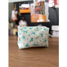 Fiorbag Fermuarlı ve Astarlı Makyaj Çantası Tek Bölmeli Takı Organizeri Yıkanabilir Çok Amaçlı El Çantası
