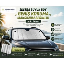 Trends's Choice Araba Ön Cam Güneşlik Büyük Boy Araba Cam Güneşliği Otomobil Güneşlikleri Araç Gölgelik Oto Içi
