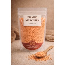 Tuvas Baharat  Köy Mahsulü Kırmızı Mercimek 1kg | Doğal, Yerli ve Lezzetli Bakliyat
