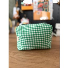 Fiorbag Fermuarlı ve Astarlı Makyaj Çantası Tek Bölmeli Takı Organizeri Yıkanabilir Çok Amaçlı El Çantası