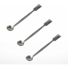 Labbakkal Spatül Kaşıklı (Makro) 15 cm – 3 Adet Paslanmaz Laboratuvar Spatülü