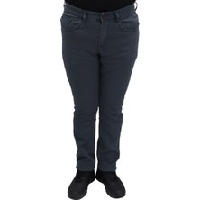 Hacker Fistan Store Erkek Mavi Yüksek Bel Normal Kesim Boru Paça Büyük Beden Jean Pantolon