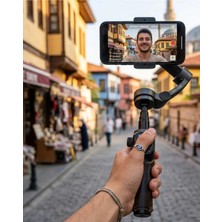 Sayarmarkt Telefon Gimbal Stabilizer Video Sabitleyici Vlog Çekim Aparatı