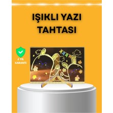 Sayarmarkt Otay LED Yazı Panosu - Çok Amaçlı Masaüstü ve Duvar Tipi Işıklı Not Panosu