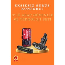Sayarmarkt 3’lü Araç Asistan Seti: Geri Görüş Kamerası, Yol Kayıt ve Güvenli Park Sistemi