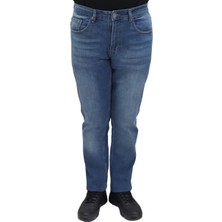 Hacker Fistan Store Erkek Yüksek Bel Rahat Kesim Boru Paça Büyük Beden Jean Pantolon