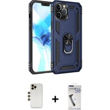 Marsilyan™- iPhone 12 Pro Max Kılıf Ahenk Klasik Koleksiyonu - Şeffaf Uv Polymer Nano Ekran Koruyucu + Shine Kamera Lens - Gd