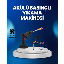 Sayarmarkt Kablosuz Taşınabilir Basınçlı Yıkama Tabancası Köpük Şişeli