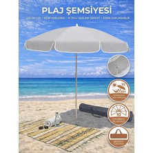 Form Outdoor Plaj Şemsiyesi 200 cm Çapında 360 Derece Dönebilir, Taşıma Çantası ile