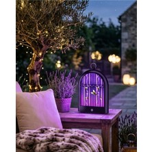 Sayarmarkt Şarjlı Uv Böcek Öldürücü Lamba Balkon ve Bahçe Için Uygun