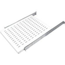Ager Dikili Tip 19" 1u D800MM Için Hareketli Beyaz Raf Modülü Ağır Hizmet Tipi AA-HRR80-A-B1