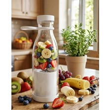Sayarmarkt USB Şarjlı Mini Blender Taşınabilir Smoothie Yapıcı 380 ml Pratik Kullanım