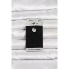 Nuvigo 316L Cerrahi Çelik Minimal Kalp Model Göbek Piercing TJ-PR1399