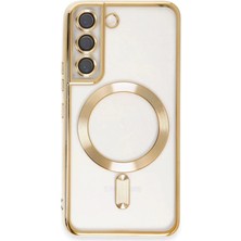 Buğlem Event Galaxy S22 Kılıf Kross Magneticsafe Kapak - Gold